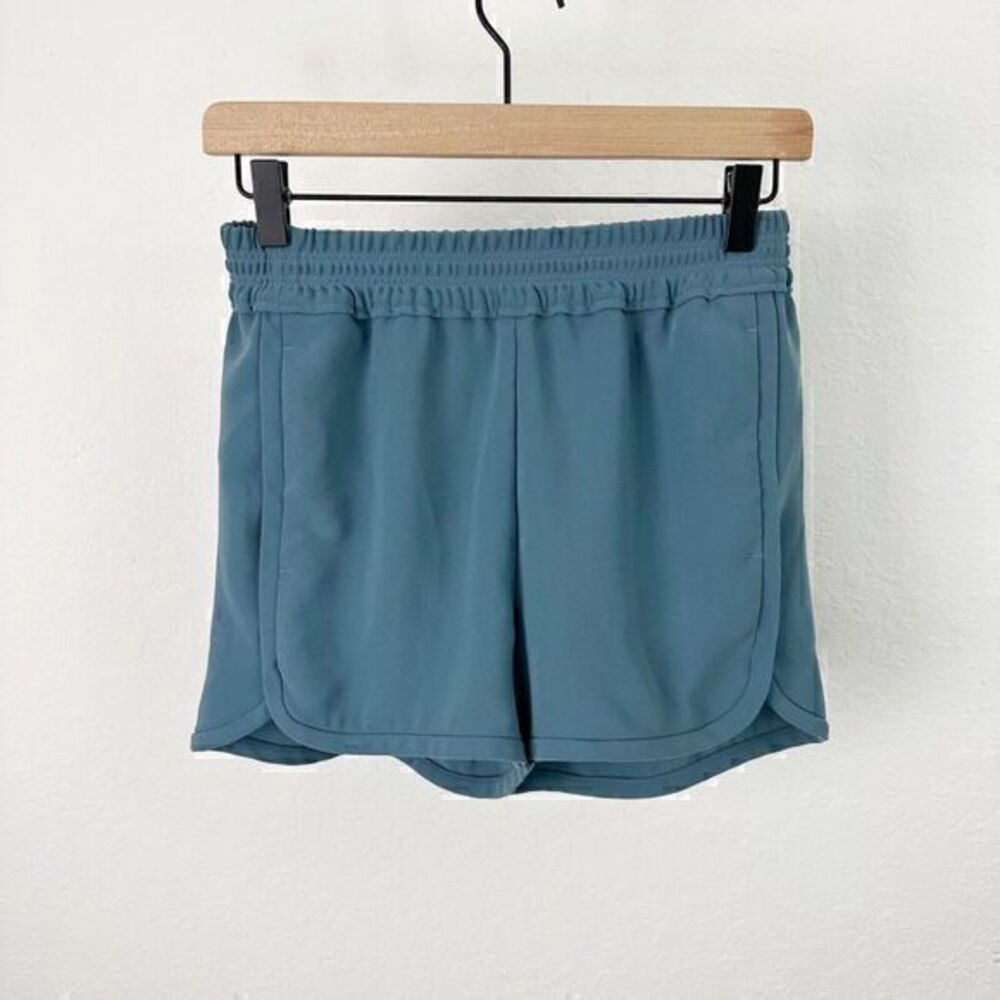 J. Crew Crepe Pull On Elastic Shorts‎ Dusty Pale Blue Size 2